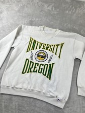 Vintage 80s/90s Oregon Ducks Sweatshirt Mens S/Medium Football Russell Athletic