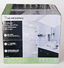 Homewerks 7141-80-G4 Bathroom Exhaust Fan w/Integrated LED Light Ceiling Mount