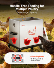 Automatic Chicken Feeder, for Chickens Bantams Pheasants Poultry Coop