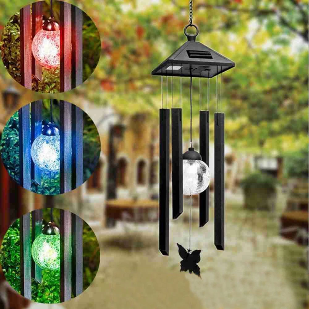 Solar wind chime lights deals