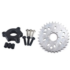 415 Chain Sprocket 1.5" 32T Black CNC Adapter Motorized Bicycle 80cc 50cc 60cc