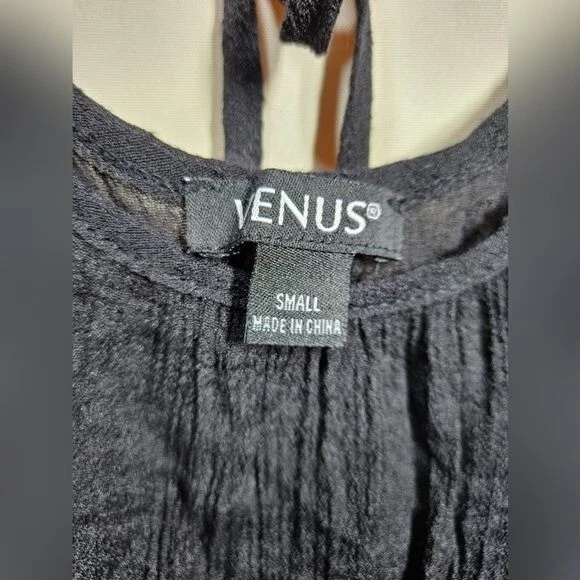 Vestido para mujer Venus TALLA S caprichoso encaje playa natación encubrimiento en negro Foto 4 de 4