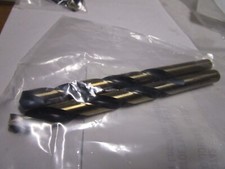 13/32" Hi-Molybdenum Steel 135  Split Point Black/Gold Finish Jobber Drill QTY 2