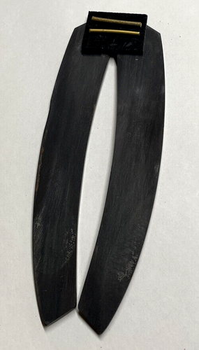 Real Buffalo Horn Straight Razor Scales For 5/8"-1" Razor Blades Boker Puma Dovo - Picture 5 of 5