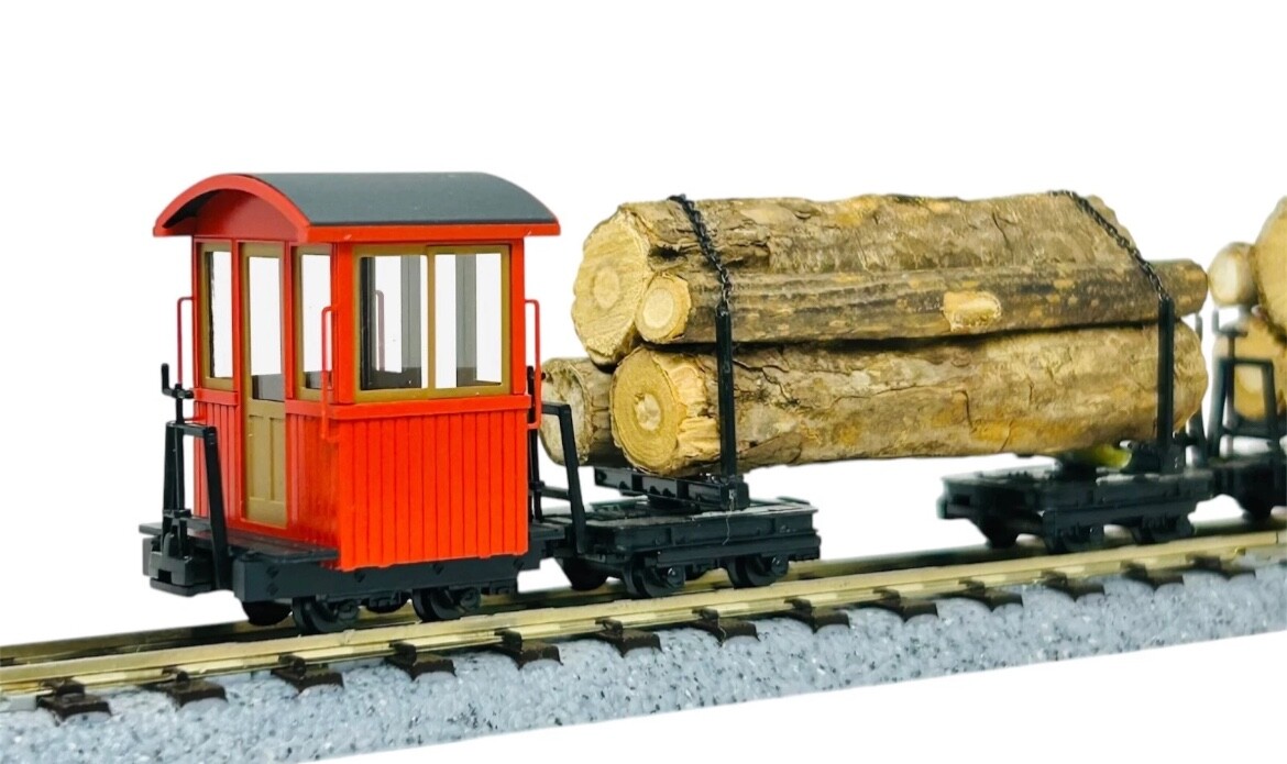 HOn30/HOe Aru 3-Kit Logging Train Set H0e Diesel Locomotive