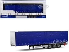TARPAULIN TRAILER BLUE "TRUCK EDITION" 1/24 DIECAST MODEL BY SOLIDO S2400504