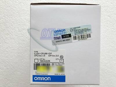 ONE NEW OMRON CPU Unit CJ2H-CPU66-EIP CPU:1.5 EIP:3.0 CJ2HCPU66EIP