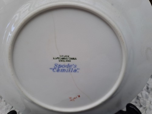 Antique Spode Copeland Blue Camilla *Damaged for display only* - Picture 7 of 9