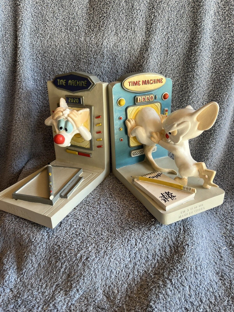 Pinky and the Brain Animaniacs Time Machine Bookends Warner