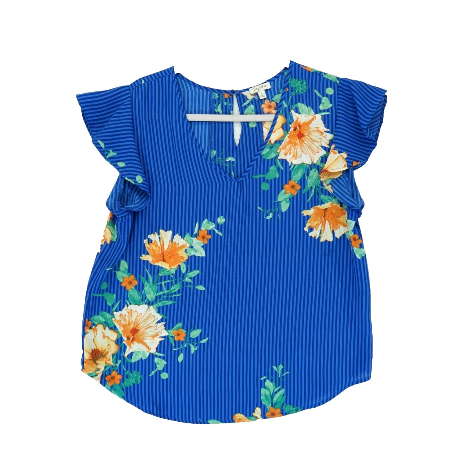 Lily White Business Floral Tops for Women