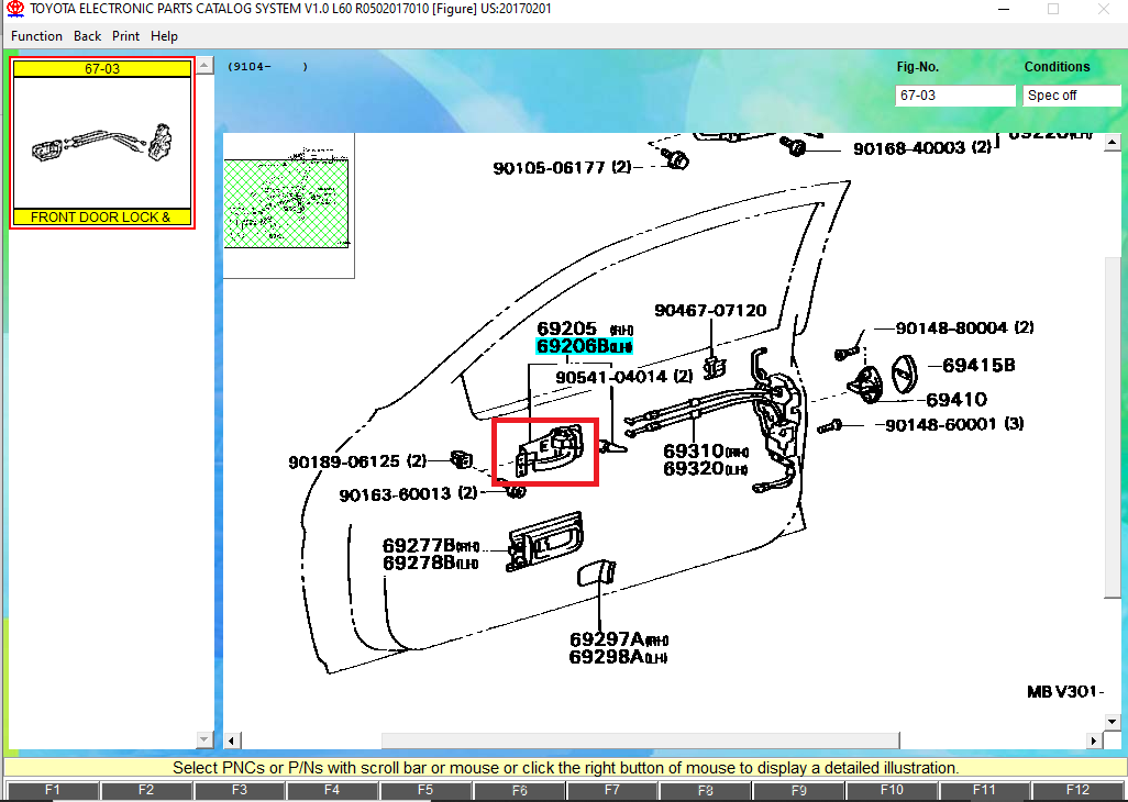 Genuine Lexus SC300 SC400 Drivers Door Inside Handle 19921993 Left