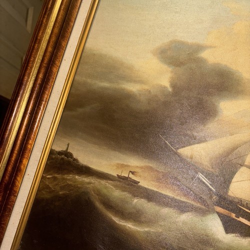 S.S. Frankford Oil Painting By Samuel - Imagen 5 de 8