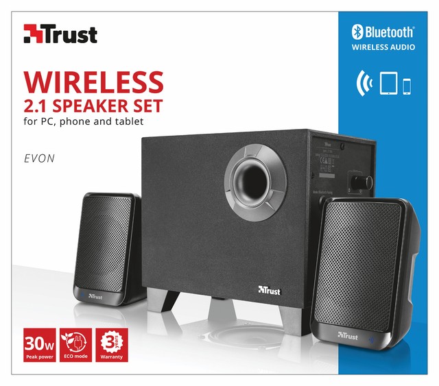 trust wireless 2.1 speaker set