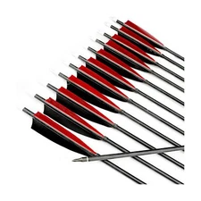 PMZ Archery 31" Mix Carbon Arrow 6pcs&12pcs for Hunting Recurve Bow 12