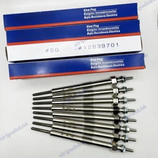 8PCS 12639701 OEM Diesel Glow Plug For LMM LML LBZ Silverado Sierra Duramax 6.6L
