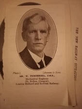 Di26  Ephemera 1923 picture Mr w pickersgill St rollox Glasgow 