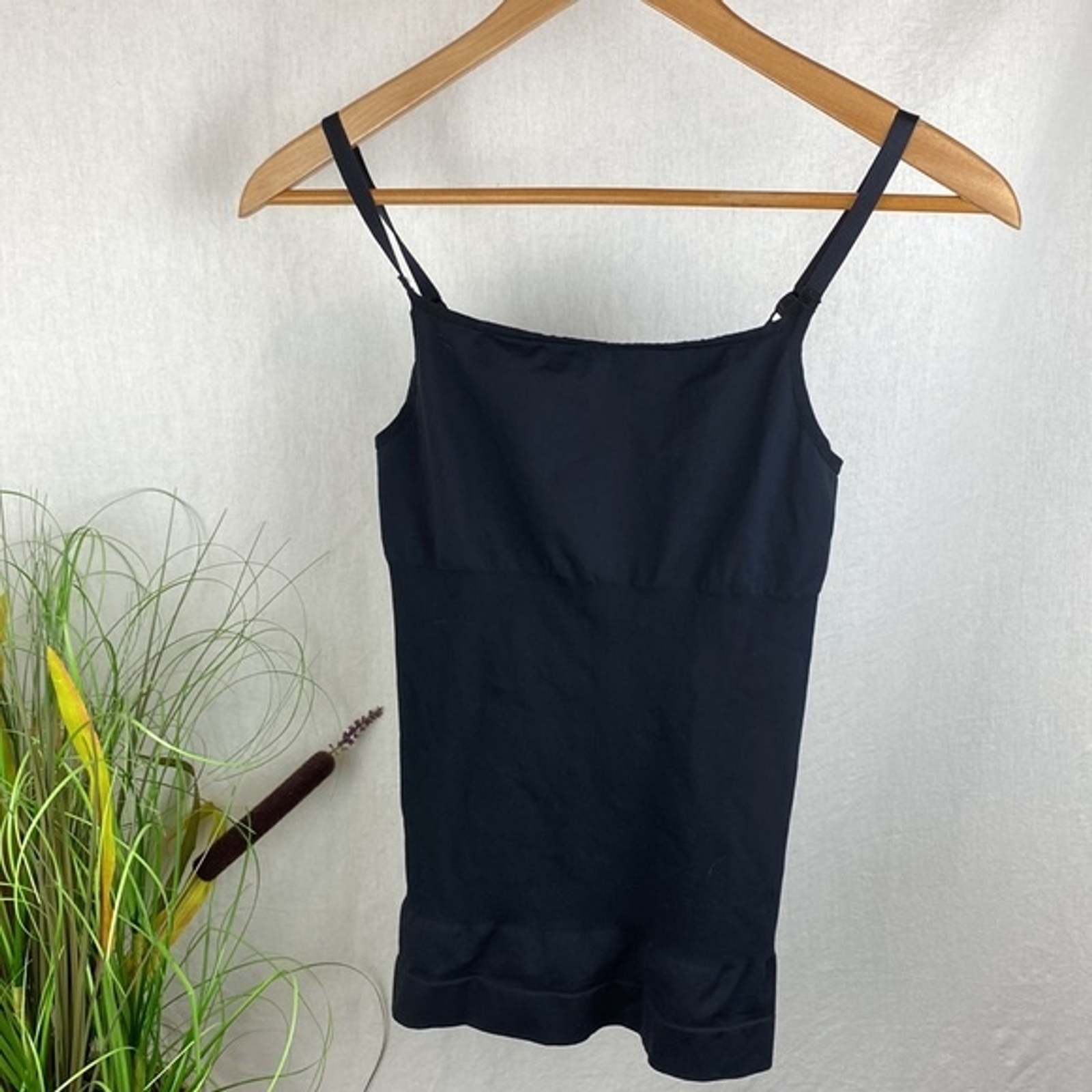 Spanx Black Basic Compression Unlined Tank Top L - image 1
