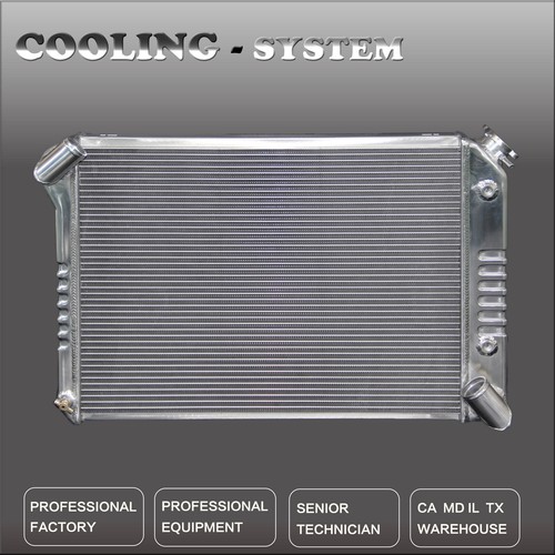 Stamped Radiator KKS 3 Row Aluminum Radiator For 66-68 Chevy Corvette V8 7.0L 427Cu ...