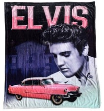 Elvis Presley Throw Blanket Plush Soft Fleece Gift Idea 50" X 60" NEW w/Tags