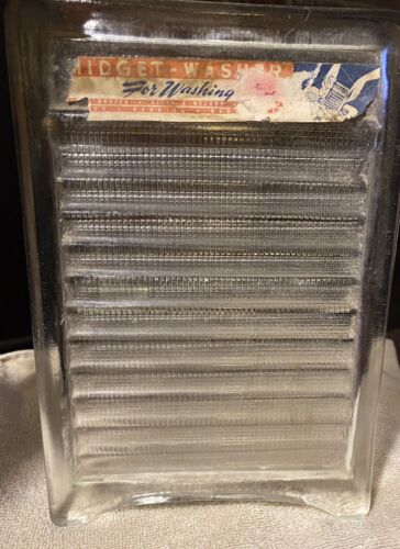 Vintage Midget Washer All Glass Washboard - 第 1/3 張圖片