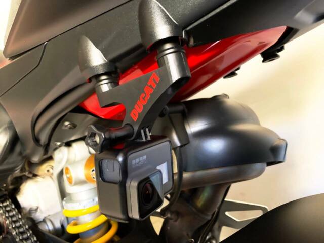 Supporto GoPro Moto ACTION CAM Ducati Panigale Streetfighter V4 Footpeg Mount