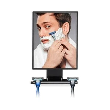 ToiletTree Products Deluxe Larger Fogless Shower Shaving Mirror with Squeegee...