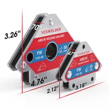 2 pcs 25lbs&50lbs Arrow Welding Magnet/ Magnetic Welding Holder