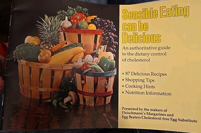 VTG 1977 Fleischmann's Egg Beaters Sensible Eating Can Be Delicious VG B251