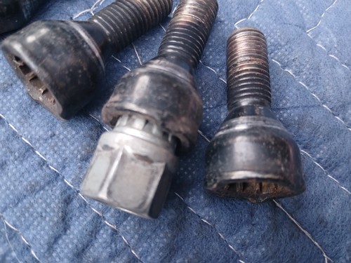 Hardened 12mm x1.5 OEM BMW Wheel Lug Bolt Lock Set w/ Key Most Models 1977-2010 - Picture 8 of 9