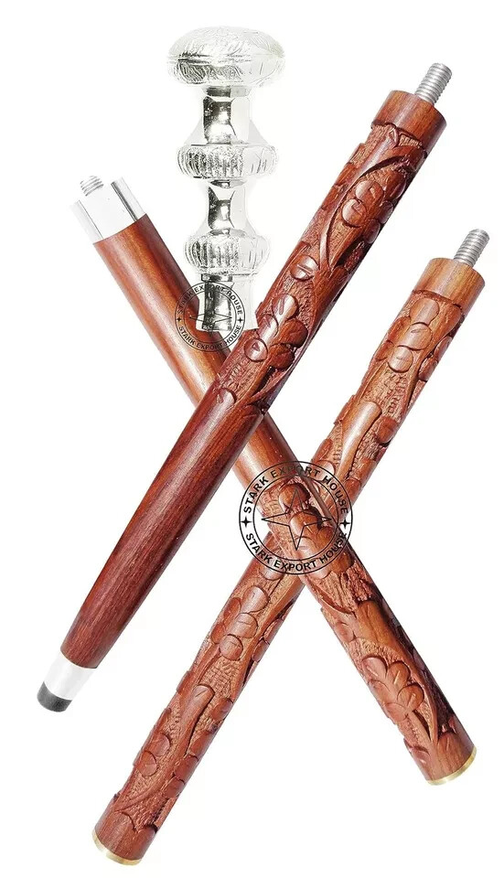 Long Knob Designed Solid Brass Head Handle Engrav… - image 5