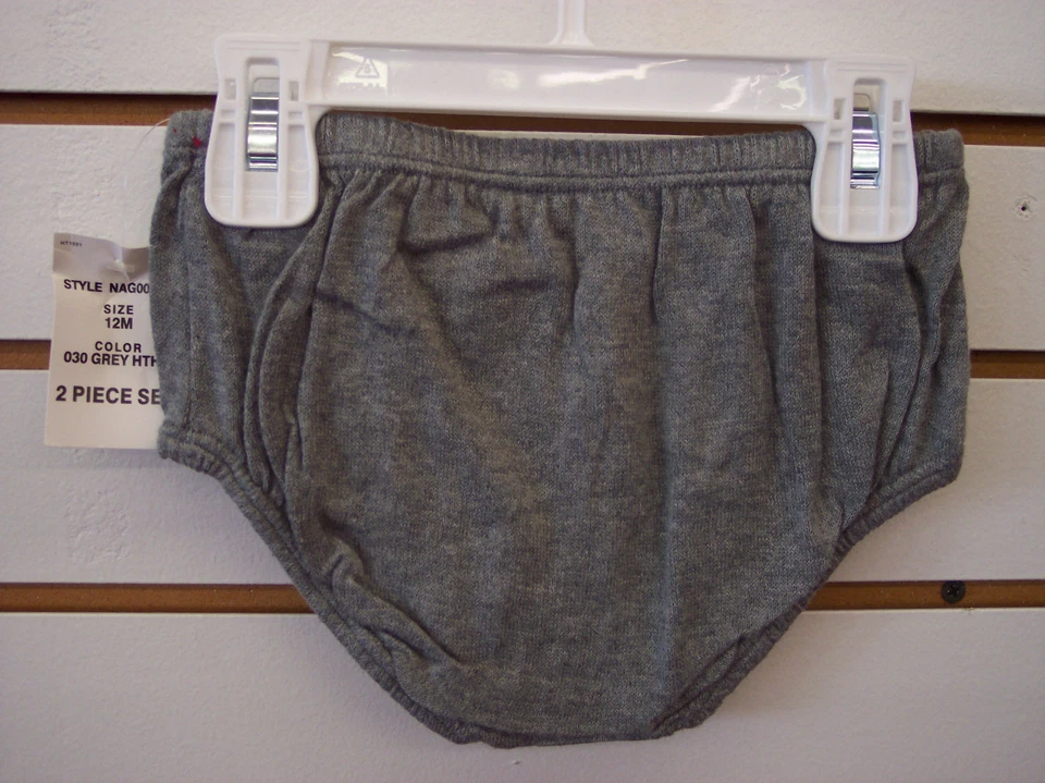 Vestido Suéter Infantil Niñas Nautica $36.50 Gris y Blanco Descubierto Tallas 12Mes y 24Mth Foto 4 de 4