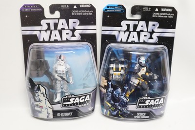 Star Wars The Saga Collection Scorch Republic Commando Figure #21 & 009 AT- AT