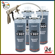 HB Body Cavity Wax Oil Spray Kit - Car/Van Rust Proofing x 4 Liters - Clear