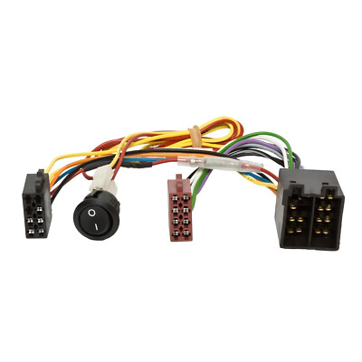 ISO Radioadapter mit An/Aus Schalter Wohnmobil Caravan Ducato Boxer Jumper