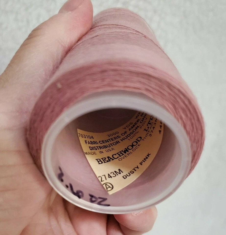 Beachwood Ltd Overlock Thread Dusty Pink 100% Spun Polyester 2.6oz - Image 2 of 4