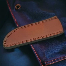 NEW Knife Belt Sheath Leather Brown Fixed-Blade 8.25" Fits 8" x 1.75" Blade