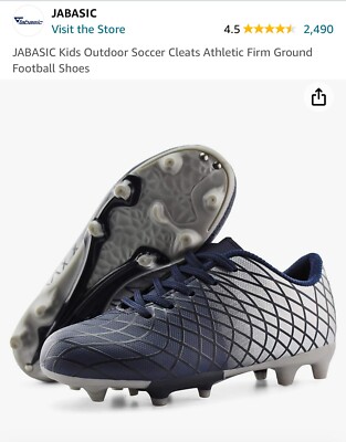 EUC Jabari Soccer Cleats Youth Navy And Gray Size 13 Msrp