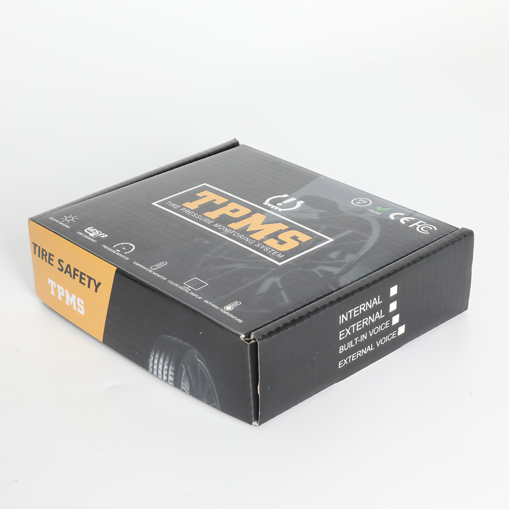 Tire Pressure Monitoring Systems TPMS 4 External Sensors Wireless Solar Power