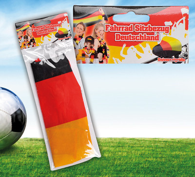  FANARTIKEL DEUTSCHLAND FAHRRAD SITZBEZUG / DEUTSCHLAND FARBEN UNIVERSAL GRÖßE