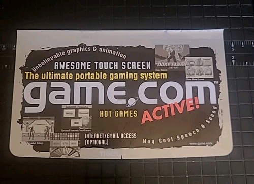 Tiger Game.com Console Double Sided Print Ad 1997 8x5 Wall Art - Picture 1 of 2