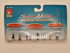 Life-Like HO Scale Scene Master  People Walking Figures Item #1609