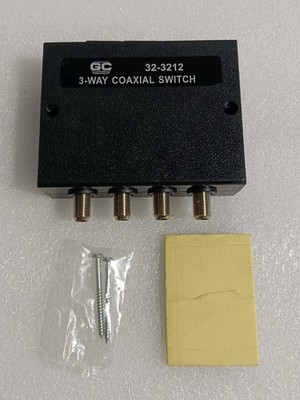 GC Electronics 32-3212 3-Wege Koaxialschalter Neu