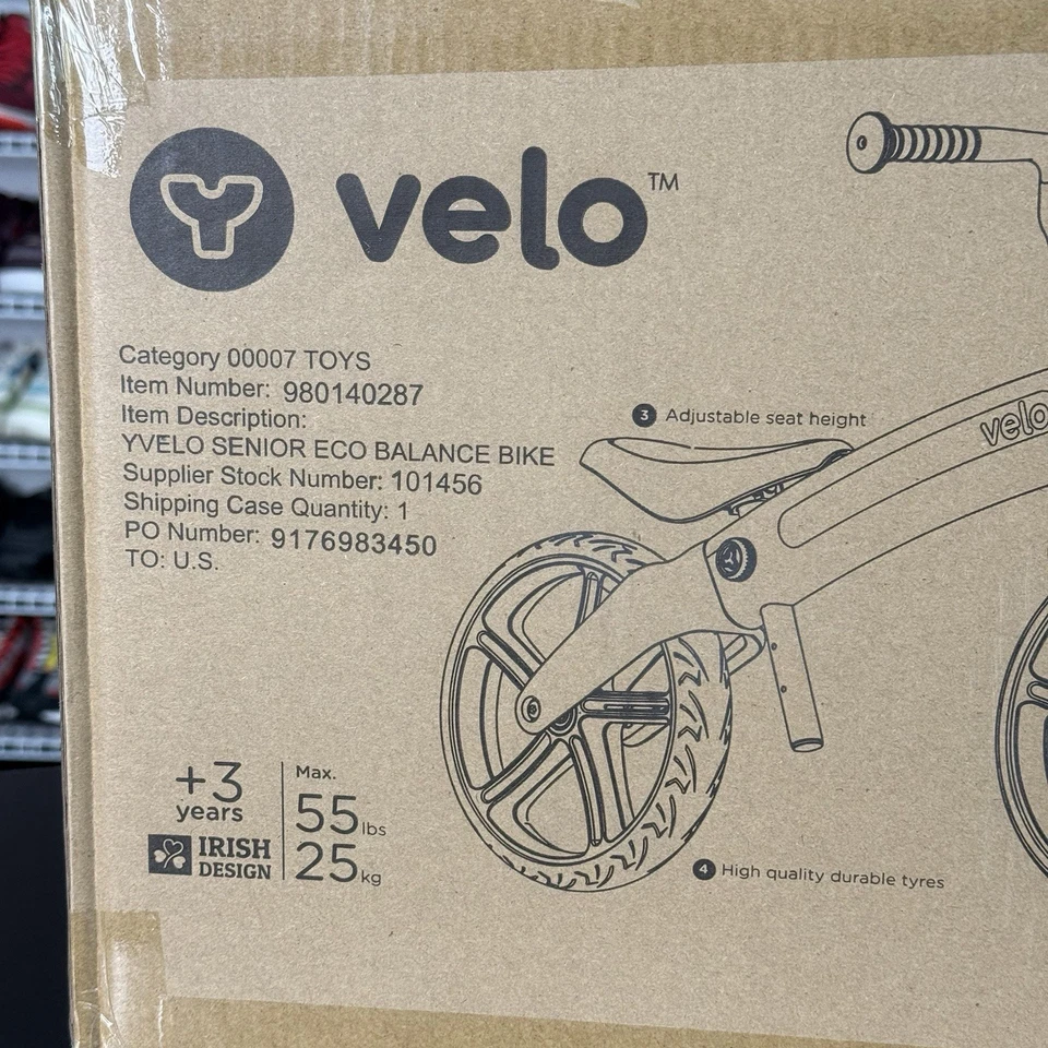 Yvolution Y Velo Senior Eco Balance Training No Pedal Push Bike Bicycle Blue NIB - Image 2 of 4