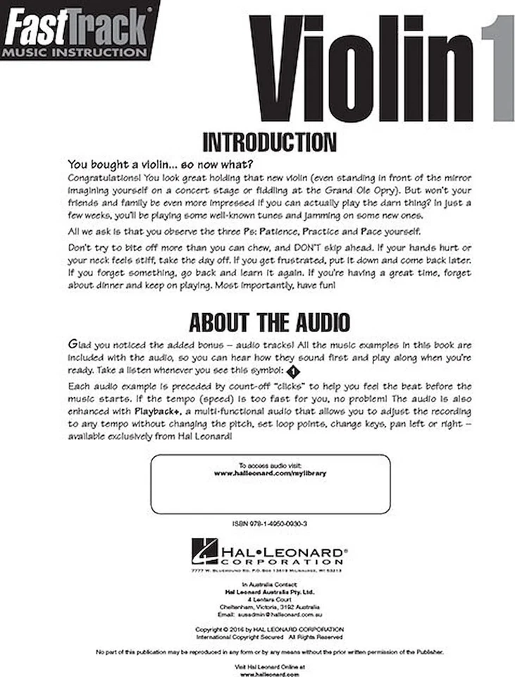 FastTrack Violin Method Book 1 - Image 3 of 4