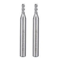 2 Stk.Gerade SchaftfräSer Cnc FräSer 4 FlöTe 6Mm Schaft 3X8Mm
