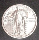 1918-S Standing Liberty Quarter AU Condition