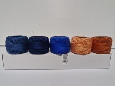 Wonderfil Eleganza #8 Perle Baumwolle Stickgarn Sampler Kollektion je 5g