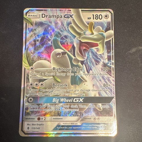 The Pokémon Company Drampa GX 115/145 Guardians Rising Full Art Holo English