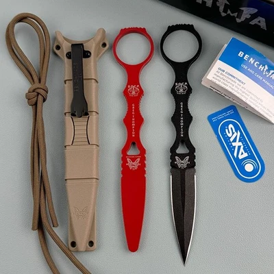 Benchmade SOCP Dagger 176BKSN-COMBO 440C Steel Fixed Blade Knife Sand Sheath