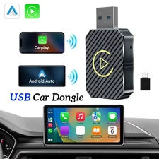 Wireless Carplay Android Auto Adapter Plug&Play Smart AI Box BT Wireless Dongle 